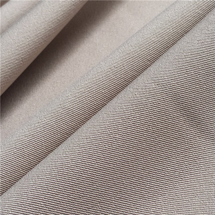 Durable 95 Polyester 5 Spandex Twisted Twill 210GSM Gabardine Fabric for Suits Blazer