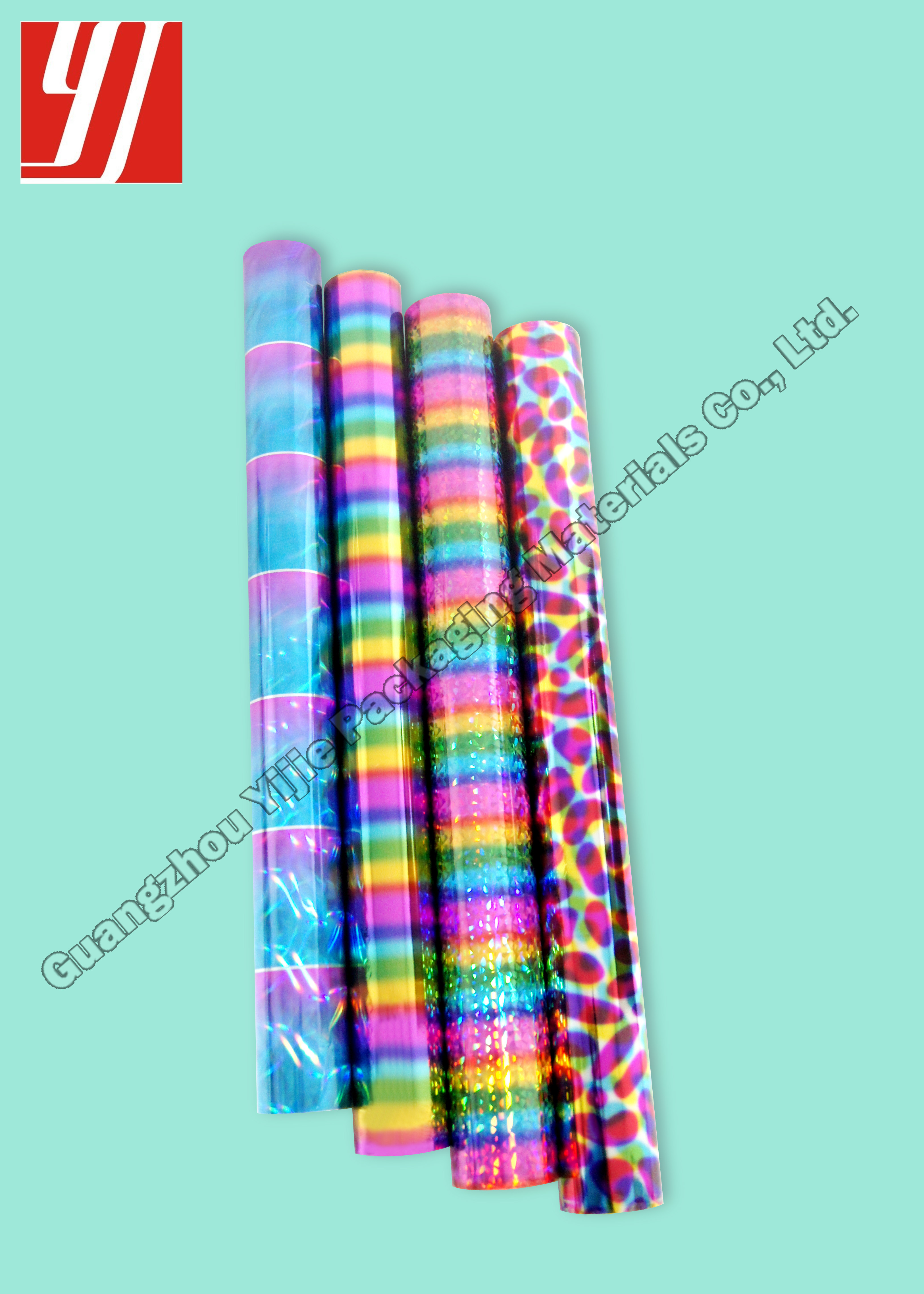 0.64m*120m Holographic Hot Stamping Foil For Book Wraps Clear Labels Media Covers