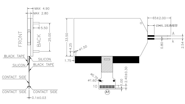 10 pins Graphic LCD 128x64 COG LCD Module with Green LED Backlight