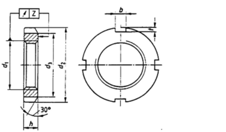 Km14 Km 8 KM6 Km 7 Km 10 Din 981 Lock Washer Roll Bearing Lock Nuts Stainless Steel
