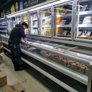 China CE Combined R404A Upright Refrigerated Display Case wholesale