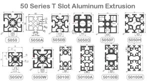 China Industrial Extruded Aluminum T Slot Profile Frame 50 Series 80 20 wholesale