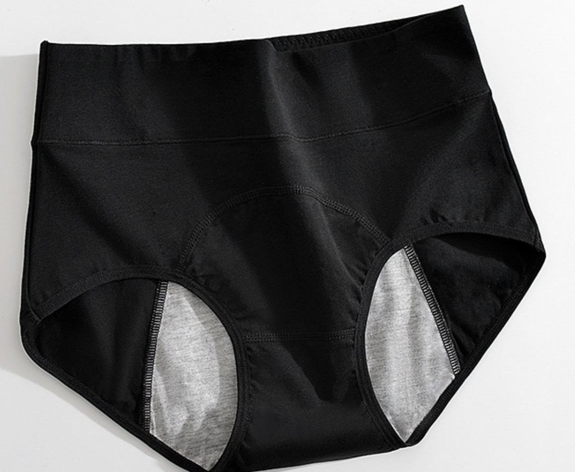 3 Layer Plus Size High Waist Classic Female Period Panties Breathable Menstrual Underwear For Women