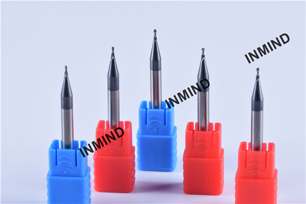 AlTiN Coating , HRC50 , Ball end mill cutter , 2 Flute , Grain Size 0.6-0.8UM , R0.5 1mm