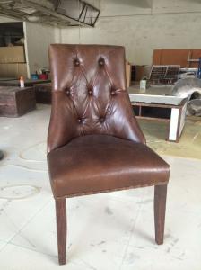 China luxury retro leather dining chair furniture,#K655 wholesale