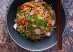 Chinese Rice Vermicelli Noodles Gluten Free With Vegetable Salad