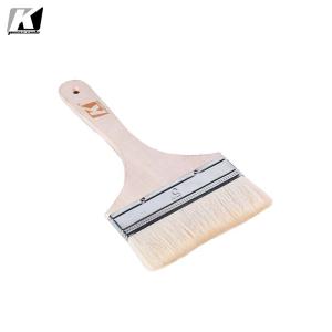 China Flat Chip Natural Bristle Paint Brushes 5 Inch Ultraportable wholesale