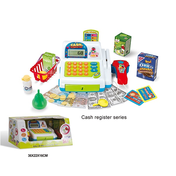 Ice Cream Store Electronic Cash Register Toy for Children with Sound & Light