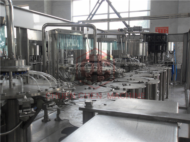 Rotary Type 3 In 1 Combi Automatic Liquid Filling Machine For Plastic Bottle