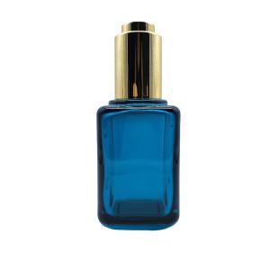 China Colognes Serum 30ml Glass Dropper Bottle With Pipette Screen Printing wholesale