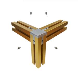 China Anodized Black Gold Silver Champagne Exhibition Display Aluminum Profiles wholesale