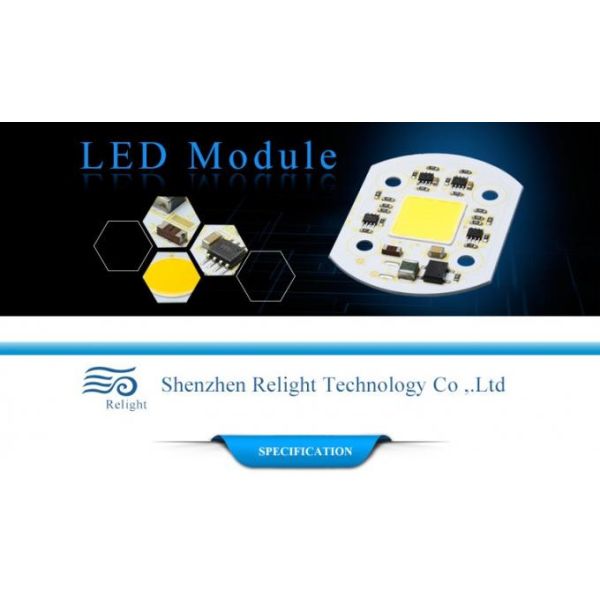 High Efficiency 10W DOB AC SMD LED Module With CE / RoHS Approved 40*36MM Customized Specialised