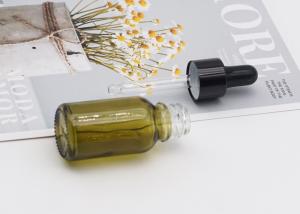 China Glass Dropper Essential Oil Bottle 30ml 100ml Cosmetic Clear Green wholesale