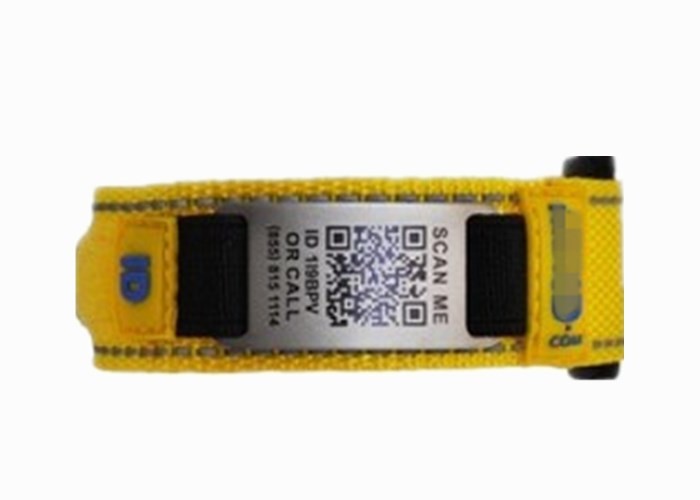Adjustable Velcro Medical Alert Bracelet / QR Code Medical Alert Bracelet