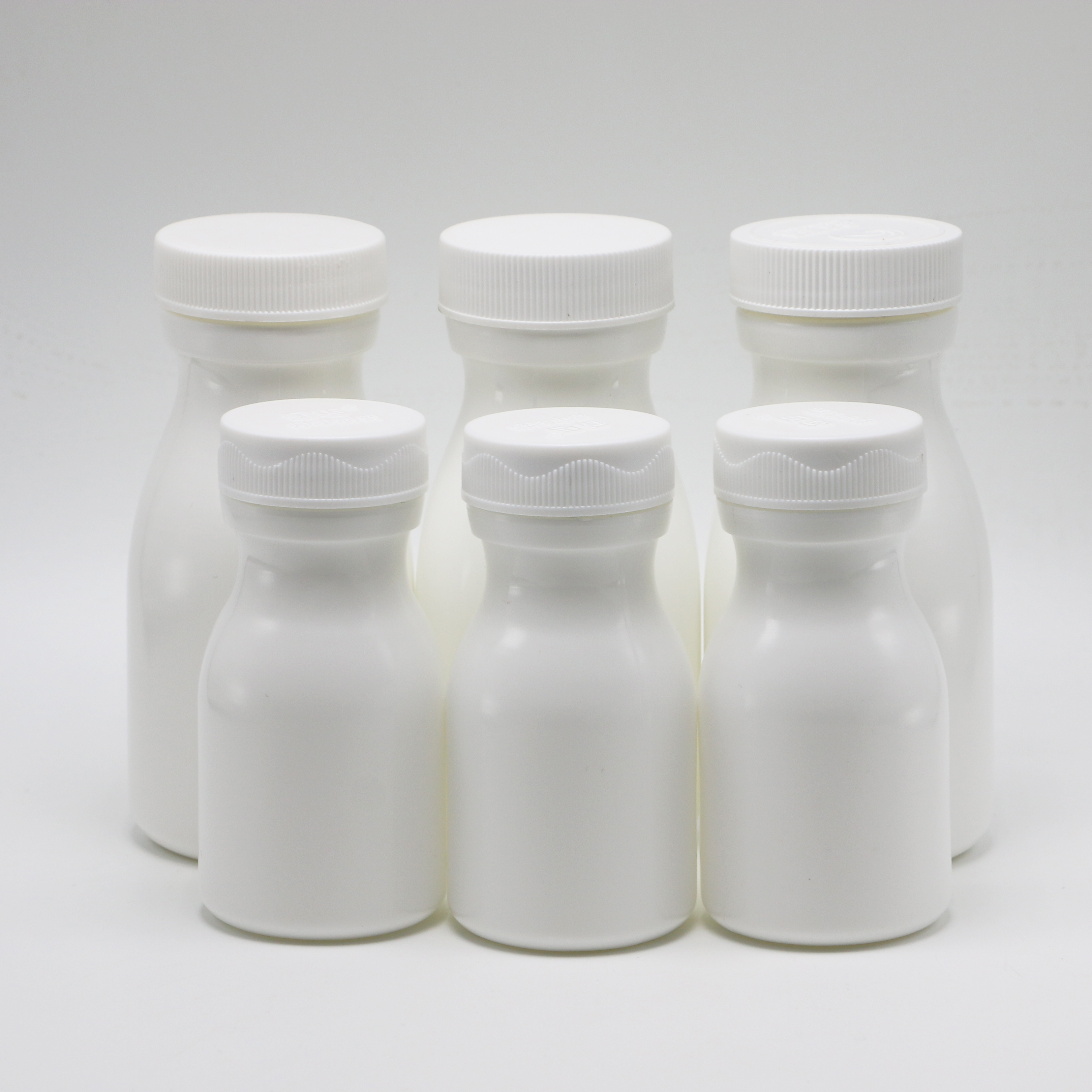 SCREW CAP Sealing Type 60mL Bowling Shape HDPE Plastic Bottle for Supplement Storage