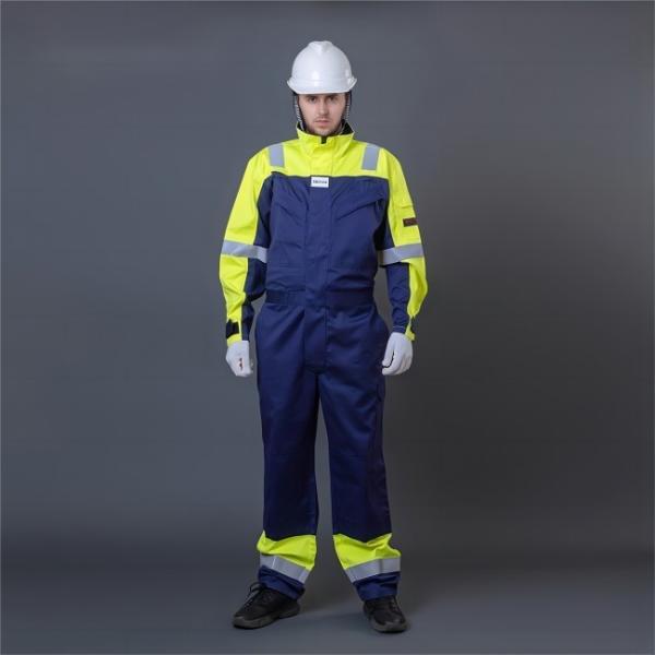 Fire Retardant Safety Coverall Suit Safety Protective Clothing 65% Cotton 35%