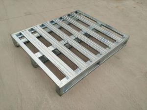China 1200x1000 Stackable Steel Pallets 2 Entry Metal Stacking Pallets wholesale