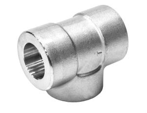 China Stainless Steel Socket Weld Tee , ASTM A182 F316 1 1 / 2 &quot; Reducing Pipe Tee wholesale