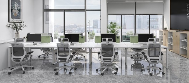 4D Paddle Shift Ergo Office Chair Mid Back Mesh Ergonomic Computer Chair
