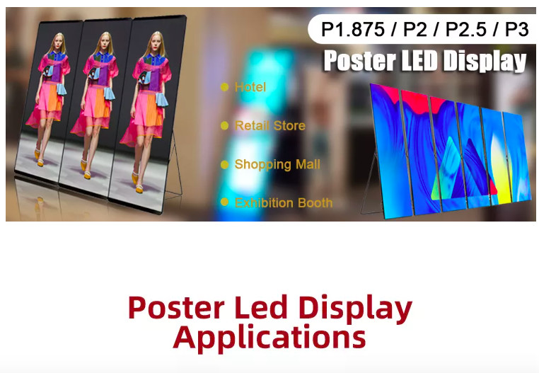 Floor Standing WIFI Control Poster Led Display Light Weight Magic Digital Mirror P2.5