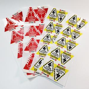 China Glossy Warning Label Stickers PVC CMYK Adhesive Waterproof Paper Vinyl wholesale