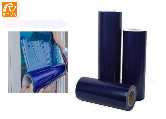 Glass Window Pe Protective Film 60 Micron Thickness Solvent Based Adhesive Type