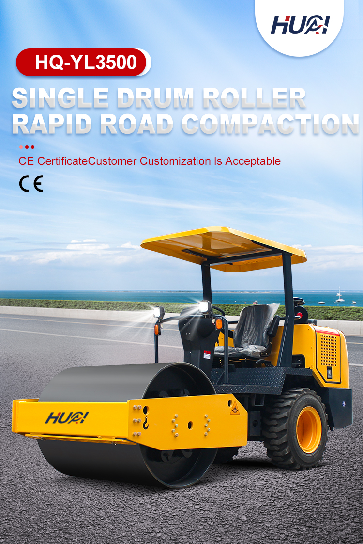 Food Beverage Shops 3.5ton 6 Ton Hydraulic Vibratory Road Roller for Construction Machine