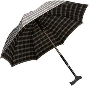China 190T Pongee Straight Bone Long Stick Umbrella Cane For Men wholesale