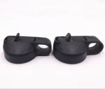 PP Flask Wide Mouth Straw Plastic Bottle Lids In Black Color , Spill Resistant