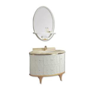 China Hotel Vanity Round Bathroom Cabinets With Mirror Accessories wholesale