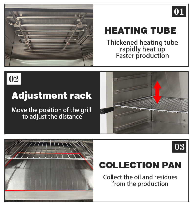 Kitchen Equipment Environment-friendly Electric Salamander Grill for Home Restaurant