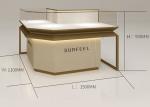 Nice Commercial Jewellery Display Counter Stainless Steel Combined With Wooden
