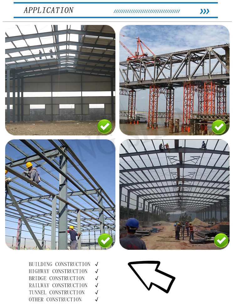 Customized Size Q235/Q345/SS400/ST37-2/ST52/Q420/Q460/S235JR/S275JR/S355JR H Beam for Construction