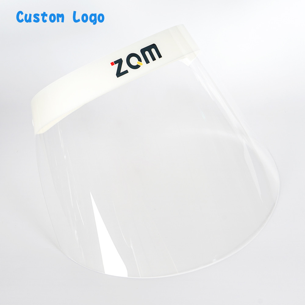Transparent Face Eye Mouth Plastic Face Shield / Clear PET Full Cover Face Shield