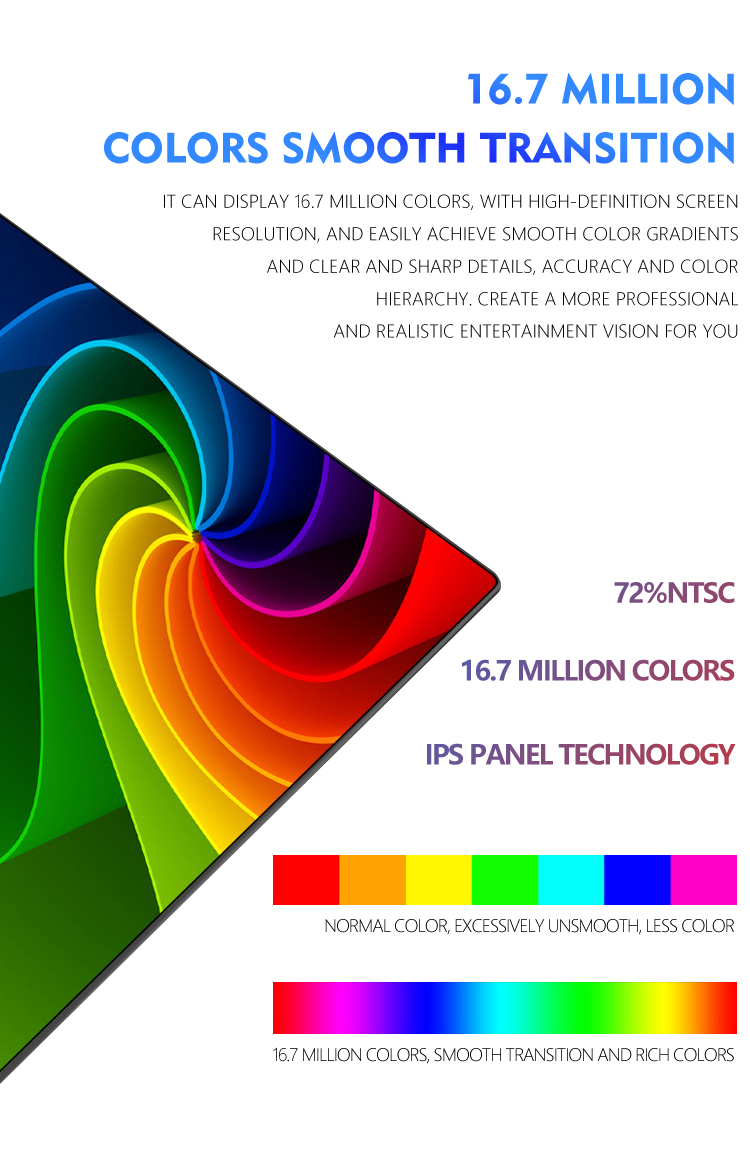 23.8 Inch Business Frameless Computer Monitor With 178° Vertical Viewing Angle