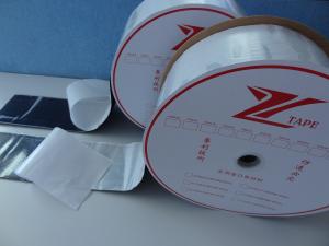 China Hot Melt Nylon Hook And Loop Fastener Tape With Heat Pressing Adhesive Film wholesale