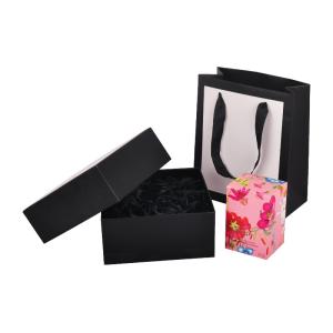 China Eco Friendly Perfume Bottle Packaging Box With Embossing Silver Stamping Craft wholesale