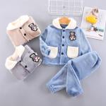 0.8M Flannel Khaki Children'S Pajamas Sets Children'S Friends Pyjamas Home Wear