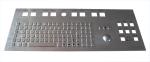 Customized Industrial Keyboard With Trackball Stainless Steel Mechanical