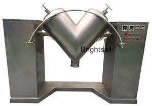 China Small Food Industry Dry Spice Powder 45kw V Shaped Mixer Machine wholesale
