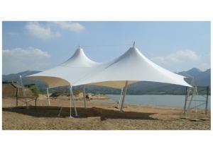 China Custom White UV protection 1100g PVDF Fabric Landscape Shades Structures wholesale