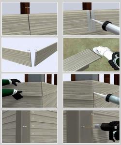 China Decorative Fiber Cement Siding That Looks Like Wood , Exterior Cement Board Siding wholesale