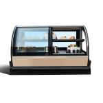 70L Refrigerated Bakery Display Case Sweet Dessert Curved Glass Fridge