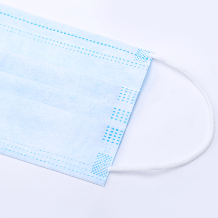 Disposable 3 Ply Disposable Earloop Mask Outdoor Hospital Use Blocking Virus