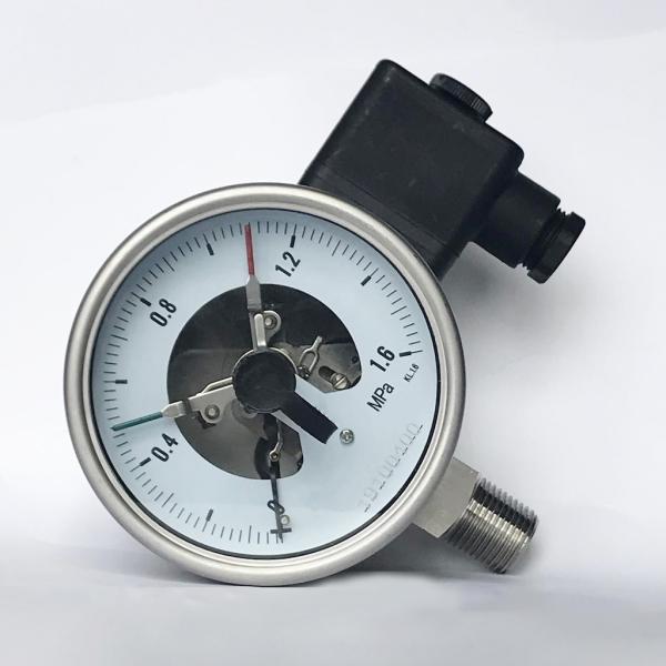 316ss Electric Contact Pressure Gauges 1.6 MPa 100mm All Stainless Steel