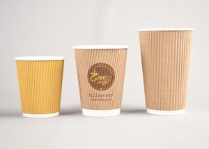 China Take Away Triple Wall Cups Insulated Heat Protection Logo Custom Printing wholesale