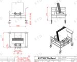 Stainless Steel Stack PIN Trolley With 6'' Silent Casters