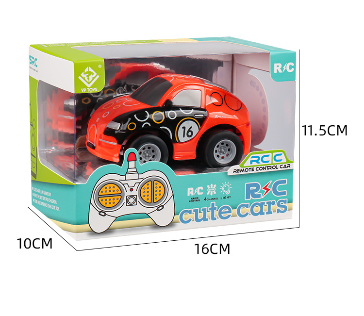 Four-Way Wireless Remote Control Off-Road Vehicle Models for Children's Cartoon Toy Cars