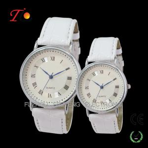 China Classical Stylish Leather Strap Quartz Wrist Watches for Lovers/Couple wholesale
