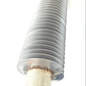 China DELLOK Black Painted Carbon Steel Fin Tube with 16-40 Fins Welded 1.2-2.77mm Extruded Serrated Fins wholesale
